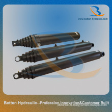 Cylindres hydrauliques télescopiques à plusieurs étapes pour la remorque